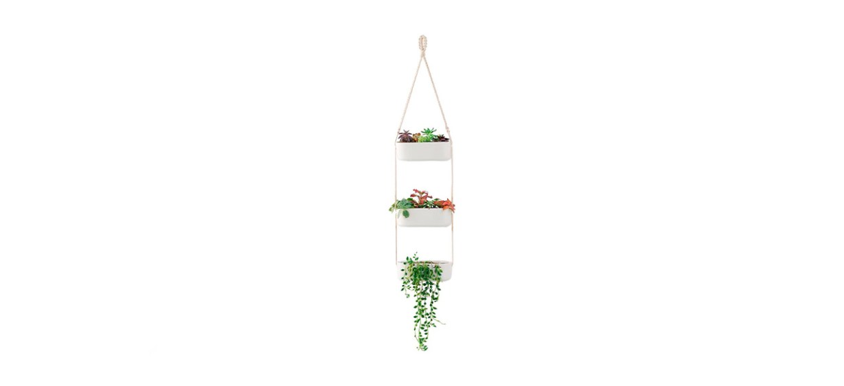 Mkono Ceramic Hanging Planter