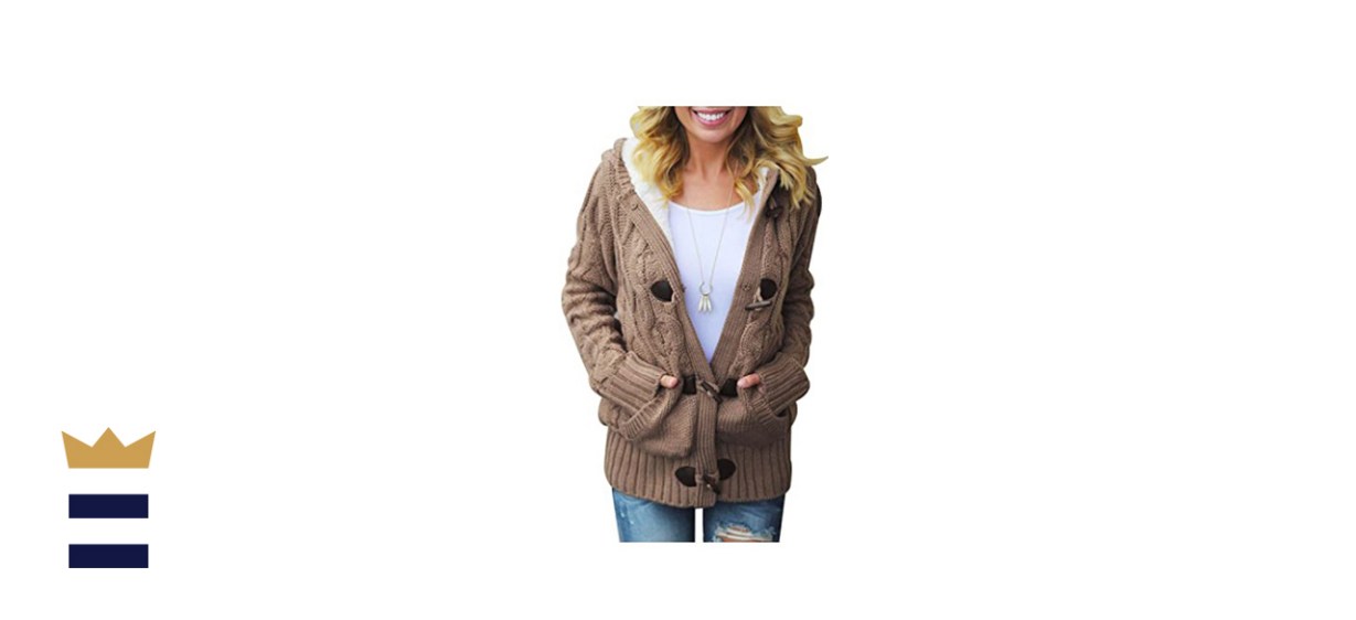 Sidefeel Hooded Knit Cardigan