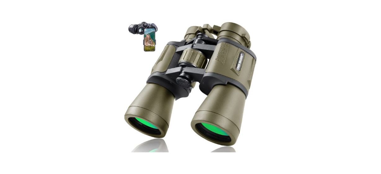 Free Soldier 20x50 Military Binoculars with Smartphone Adapter