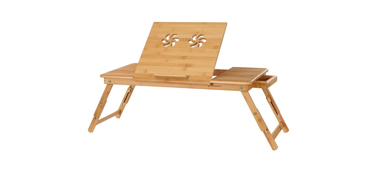 Songmics Large Bamboo Bed Tray