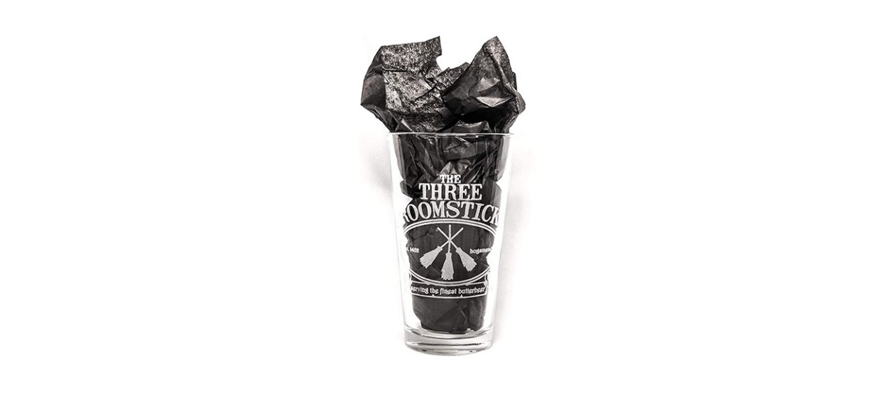 Three Broomsticks Pint Glass 