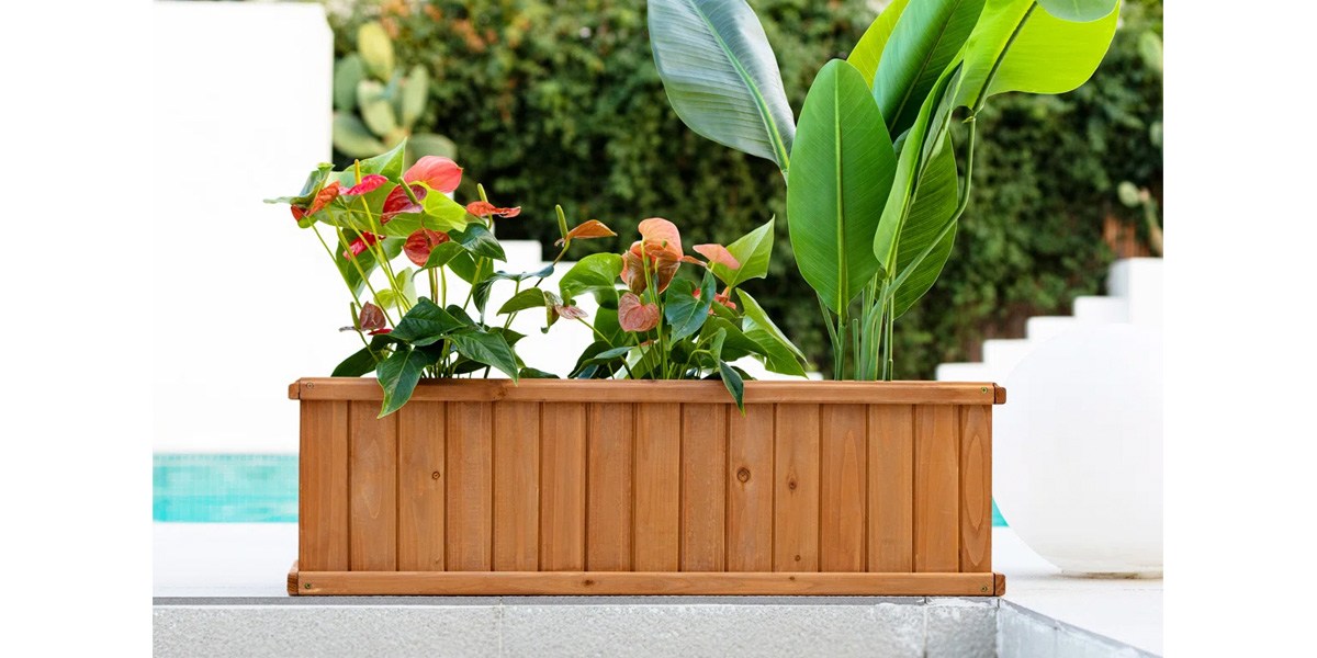 Three Posts Barros Outdoor Wood Planter Box