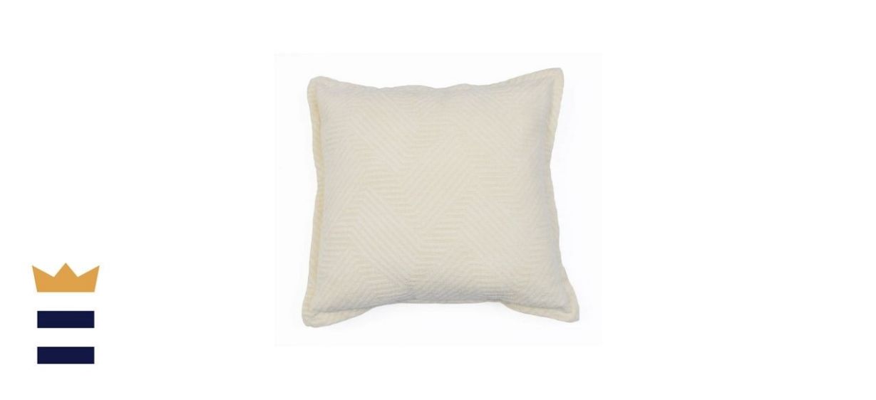 THRO Rhea Woven Throw Pillow in Ivory