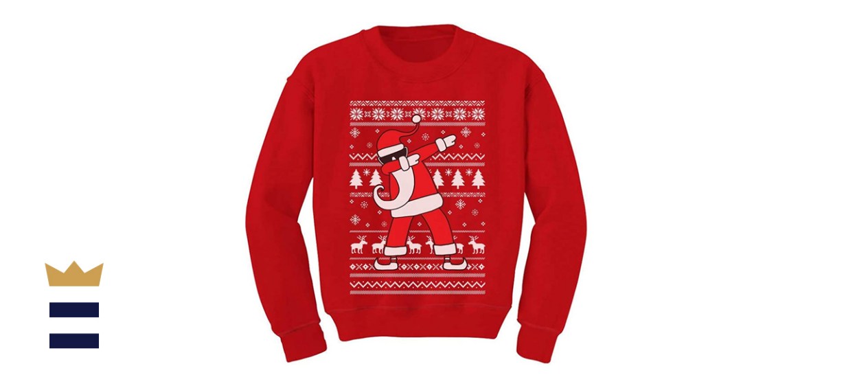 Ugly Christmas Sweaters Kids Sweatshirt Dabbing Santa