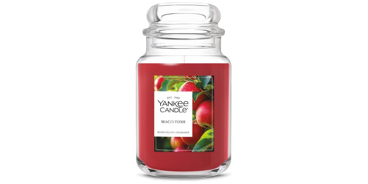  Yankee Candle Macintosh Scented Candle, 22oz Large Jar