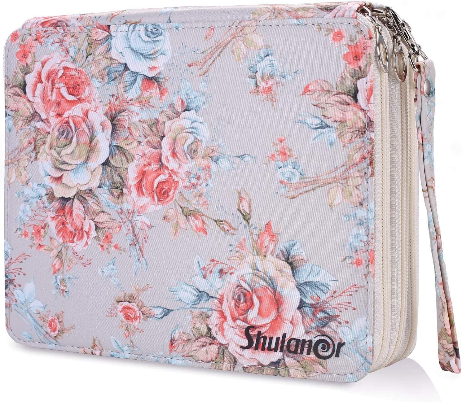 Shulaner Green Rose Oxford Pencil Holder