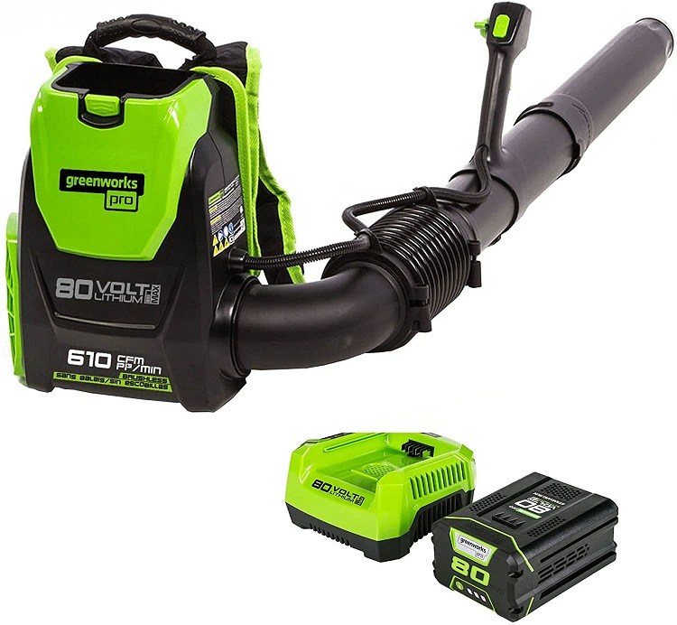 Greenworks Cordless Backpack Leaf Blower