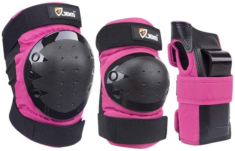 JBM International Adult/Child Knee Pads Elbow Pads Wrist Guards Protective Gear Set