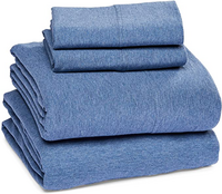 Amazon Basics Heather Cotton Jersey Sheet Set