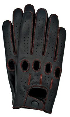 Riparo Motorsports Genuine Leather Full-Finger Driving Gloves