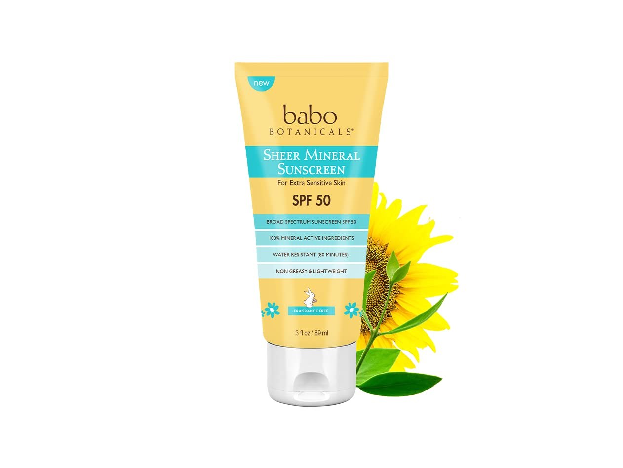 Babo Botanicals Sheer Mineral Sunscreen Lotion SPF 50