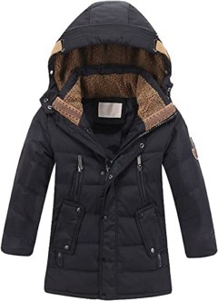 Mallimoda Boys' Hooded Down Coat