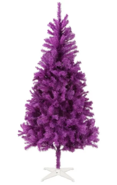 Homegear 6-Foot Artificial Purple Christmas Tree