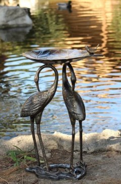 Bloomsbury Market Rosalez Metal Tiered Birdbath