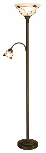 Normande Lighting Incandescent Torchiere Floor Lamp