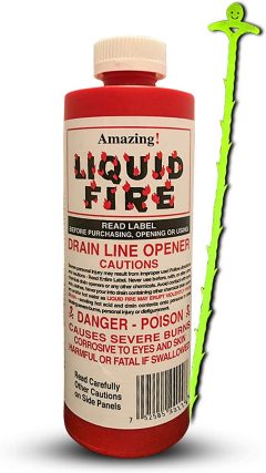 Liquid Fire Drain Opener with Centaurus AZ Drain Snake