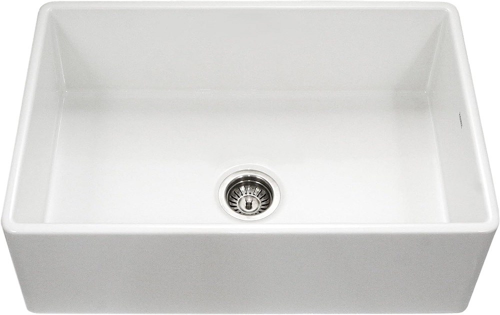 Houzer 33&quot; Platus Fireclay Series Farmhouse Sink