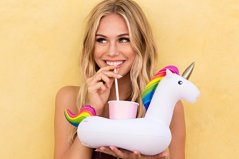 FLOATY Inflatable Unicorn Cup Holder