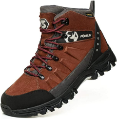 Foxelli Men's Waterproof Hiking Boots