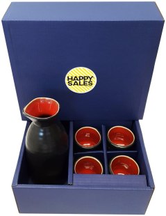 Happy Sales 5 piece Ceramic Sake Set