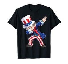 Lique Patriotic Dabbing Uncle Sam T-Shirt