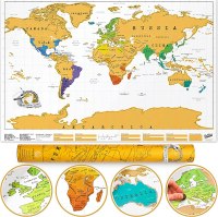 Luckies of London Ltd. Scratch-Off World Map