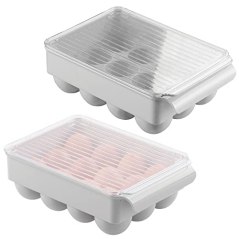 mDesign Stackable Egg Tray Holder