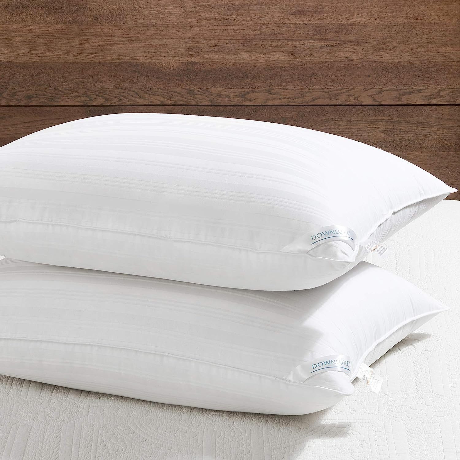 downluxe Down Alternative Pillows Standard Size, Set of 2