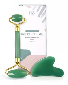 RoselynBoutique Jade Roller & Gua Sha Massage Tool