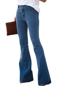 Sidefeel Elastic Waist Flare Jeans