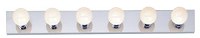 Dysmio Lighting Six Light Vanity Strip, Polished Chrome, 36-Inch