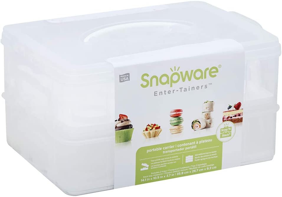 Snapware Snap N&#039; Stack 2-Layer Cake Carrier