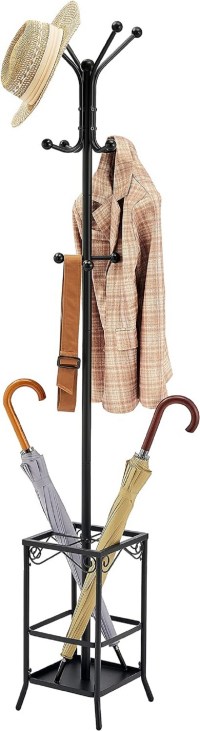 Hoctieon  Freestanding Umbrella Holder and Coat Rack
