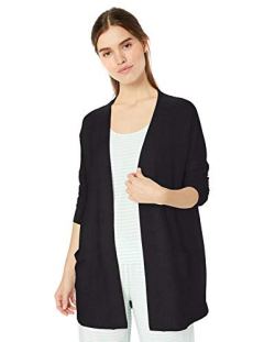 Amazon Essentials Relaxed Fit Lightweight Lounge Terry Open-Front Cardigan