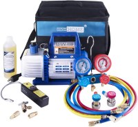 VIVOHOME Vacuum Pump with Manifold Gauge Set